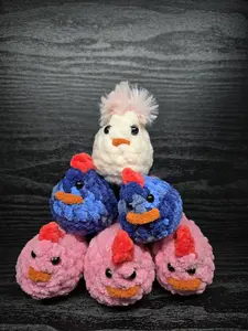Scrappy Crochet Mini Chicks Handmade