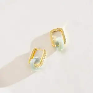 LUCKY JADE EARRINGS | 18K Gold Filled Jade Non Tarnish - Good Luck • Prosperity • Protection LUCKY JADE EARRINGS | 18K Gold Filled Jade Non Tarnish - Good Luck • Prosperity • Protection