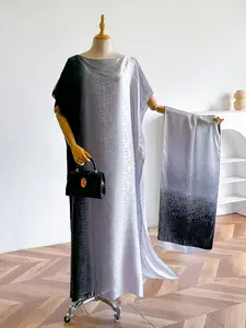 Women's Casual Woven Fabric Set, Lightweight Silk-Feel Scarf, Perfect Spring & Fall Accessory, Fashionable Two-Piece, Casual Soft Scarf, Silk Feeling Scarf