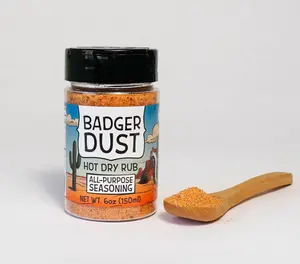 Badger Dust - Hot  -All-Purpose Seasoning with Honey Powder - Add Delicious Flavor to Your Dishes with Natural Spice flavor your Vegetables and meat