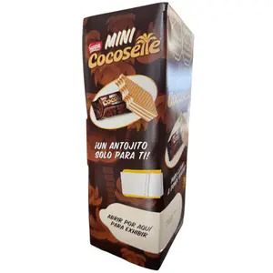 Cocosette Mini Wafer Cookies with Coconut Cream 36 Pack (25g Each) – Chocolate Covered Coconut Wafer Snacks – Imported from Colombia