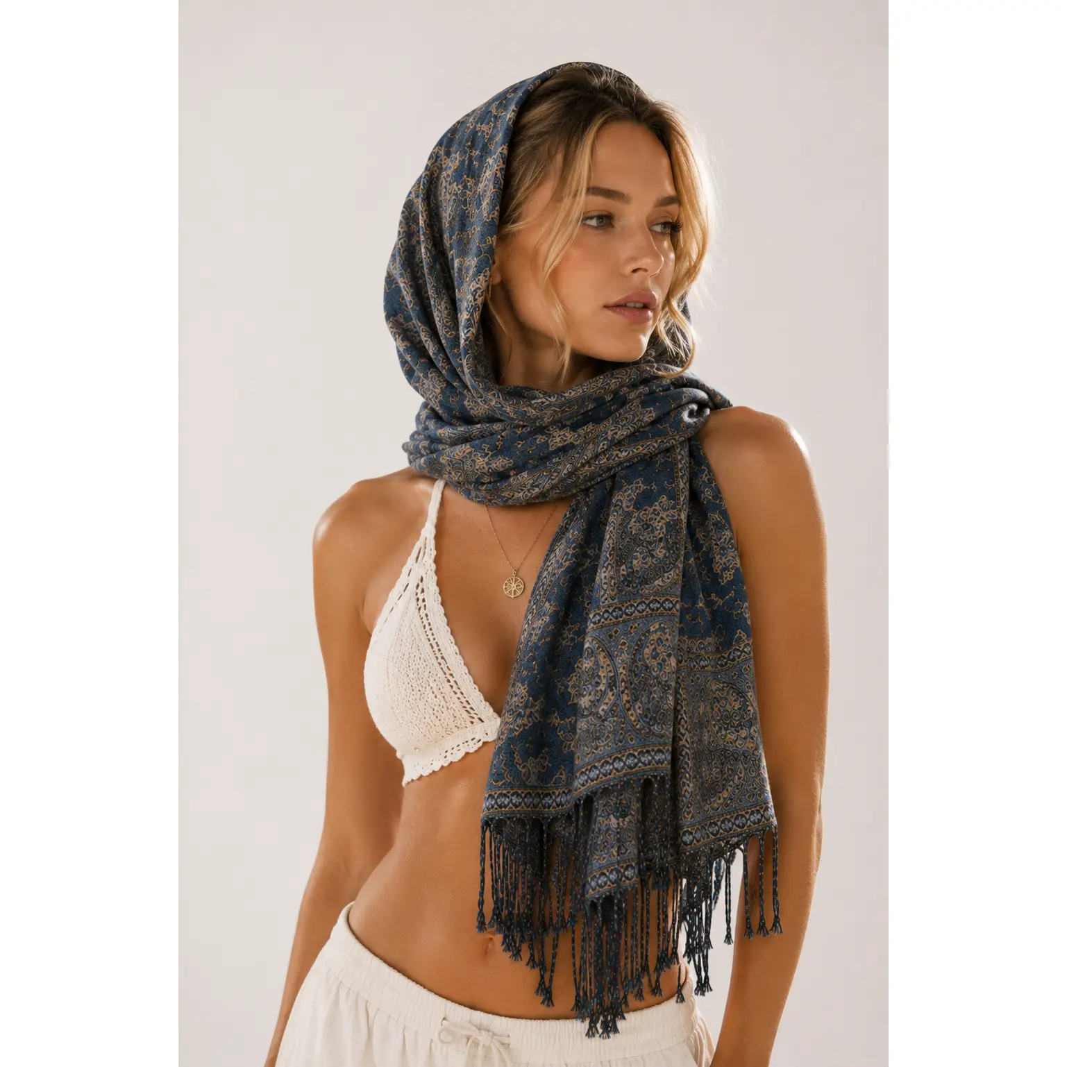 Skyline Paisley Pashmina