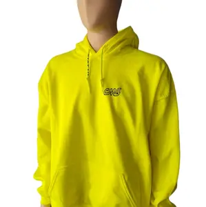 Road Warrior Clothing CMG Neon/Hi Vis Construction Loose Fit Pullover Hoodie for Men - Menswear