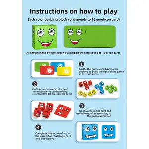 Face-Changing Cube Building Blocks Desktop Game Children's Educational Decompression Night Market Small Toys Wholesale Cross-Border Foreign Trade