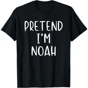 Pretend I'm Noah Costume Halloween Simple Funny T-Shirt