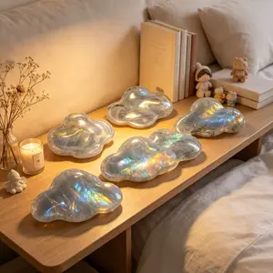 Labradorite Cloud Bowls — Hand-Carved Natural Crystal Dishes