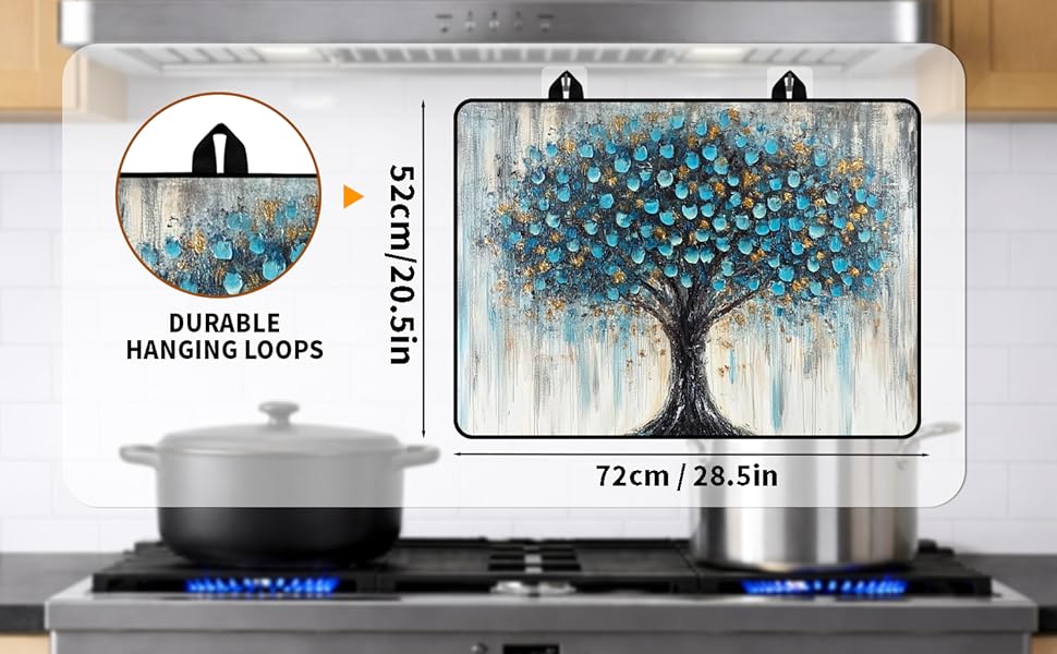 JOYFINITY Stove Top Cover with Non-Slip Rubber Coating, Glass Stove Top Protector, Extends Countertop Space and Protects Your Stove from Scratches