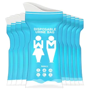Joytutus 5Pcs Outdoor Emergency Urinate Bags 900ML Disposable Vomiting Bag Unisex Portable Travel Toilet Bag for Women Men in Car