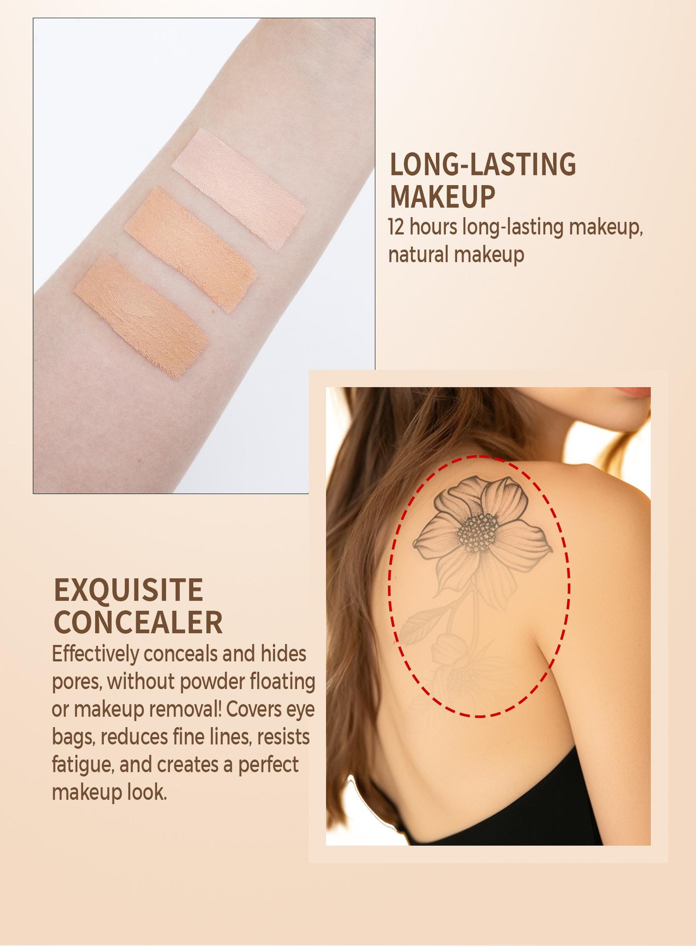 Waterproof Matte Concealer Balm, Full Coverage Lightweight Cream for Acne, Scars, Redness and Dark Spots, Smooth Blendable Texture with Moisturizing Formula for Flawless Finish, Ideal for Weddings, Parties and Daily Wear
