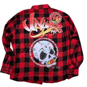 Be Art Buffalo Plaid Flannel- Red and Black