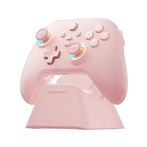 Machenike  Hall Effect Joysticks Wireless Bluetooth Controller for PC Nintendo Switch iOS Android with RGB Lighting 2 Programmable Buttons