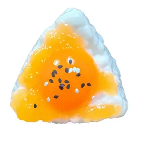 Stress-relief toy made of food-grade silicone, a cute and fun slow-rebound egg yolk rice ball