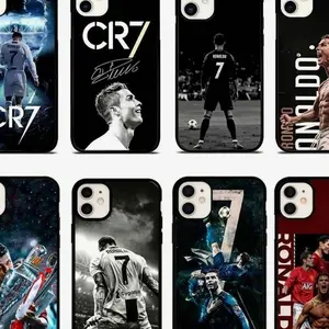 CR7 CRISTIANO RONALDO Phone Case Cover Compatible with iPhone 11, 12, 13, 14, 15, 16,17 & more, screen protector Plastic Rubber Shockproof black background