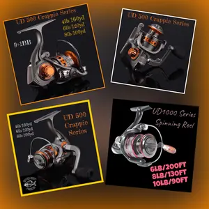 UD 500 &1000 Series  Spinning Reel 6lb/200FT 8lb/130FT 10lb/90FT