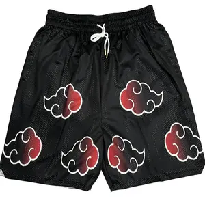 Japanese Anime Graphic Gym Shorts Sport Knee Pants Basktetball Shorts