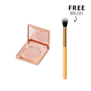 Soft matte waterproof concealer set with a complimentary makeup brush set. Perfect for covering dark circles and evening out skin tone. Waterproof formula safe ingredients  creates a flawless base makeup, boxed cosmetic, Buildable Matte Coverage