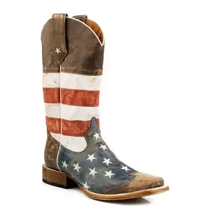 Men's Roper American Flag Square Toe Boot