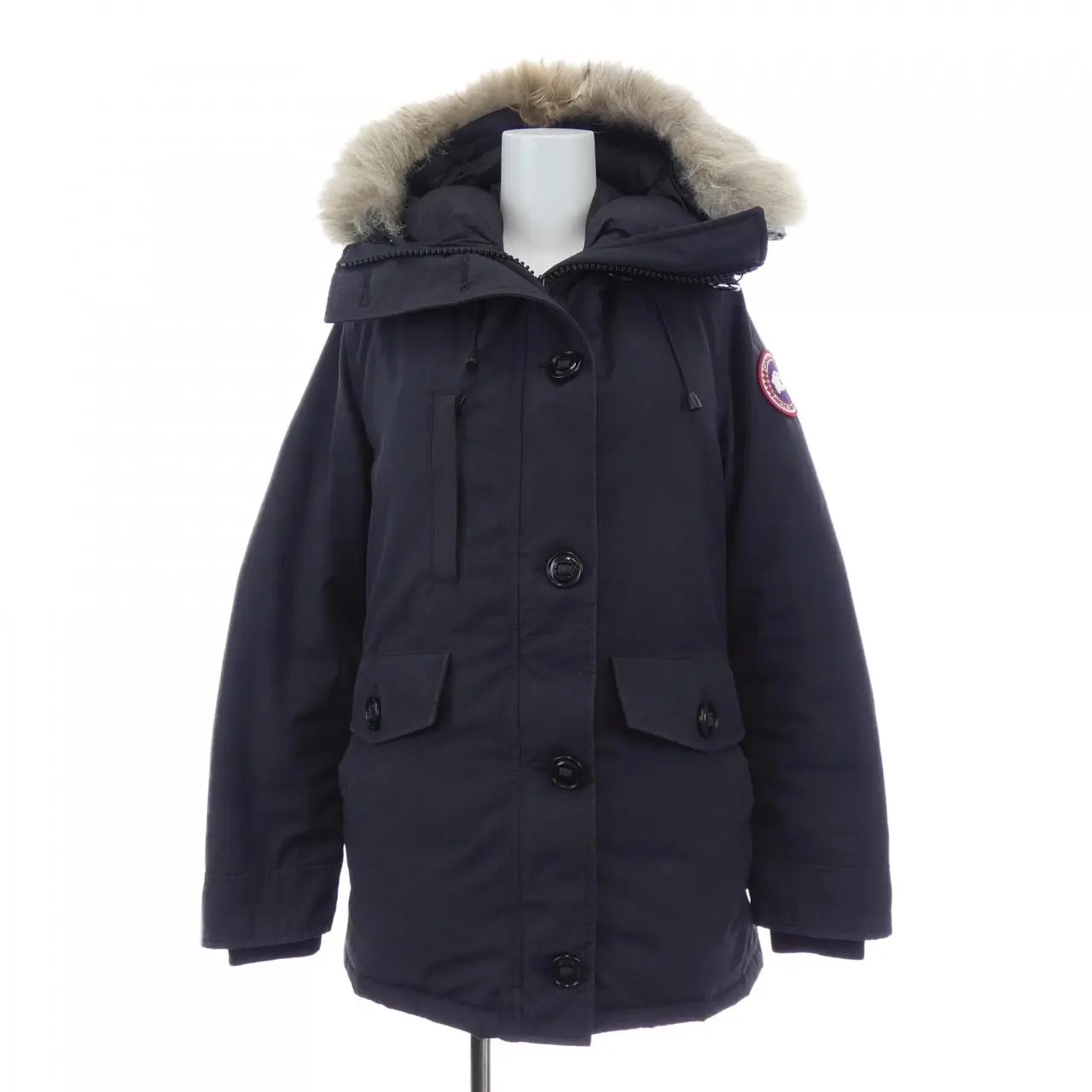 Pre-owned Canada Goose Nylon Small Leather Goods Charlotte Down Jacket