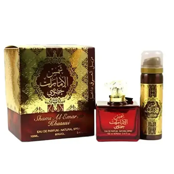Ard Al Zaafaran Shams Al Emarat Khususi Eau de Parfum Spray for Unisex, 3.4 Ounce