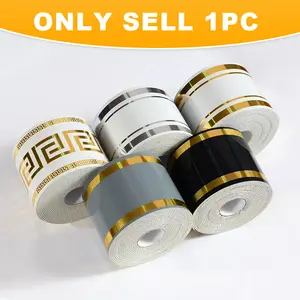 Wall Decoration, Self-adhesive Skirting, Self-adhesive Wall Waistline, DIY Detachable, Marble Tile Panel Wallpaper, Floor and Wall Protection Strips, TV Background Wall Frame Decoration Stickers