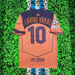 25-26 Away Orange Football Jersey Yamal No. 10