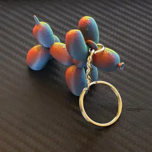 Balloon Dog Keychain - Adorable Multicolor Design for Keys Bags & More - Versatile & Cute Accessory for Any Occasion