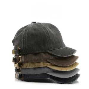 New Retro Short Brim Baseball Cap
