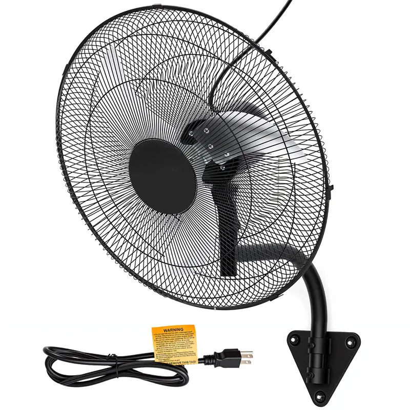 Industrial Wall-Mounted Oscillating Misting Fan - 7000 CFM High Velocity, IP44 Waterproof, 3-Speed Adjustable, Aluminum Blades for Warehouse, Workshop, Greenhouse and Outdoor Cooling