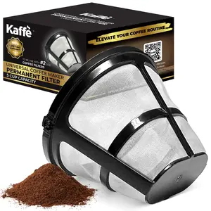 Universal Replacement Coffee Filter KFPF05 for 5-Cup Coffee Makers - Compatible with Various Coffee Types