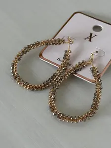 Mixed Beaded Teardrop Earrings