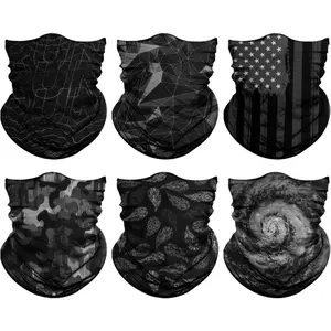 Neck Gaiter for Men Women Headwear Bandana Head Wrap Face Scarf Mask Cover Warmer Balaclava-Seamless & Versatile