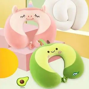 Cartoon Neck Pillow, Slow Rebound Memory Cotton U-Shaped Pillow, Office Neck Support, Nap Pillow, Travel Pillow, Student Neck Cushion