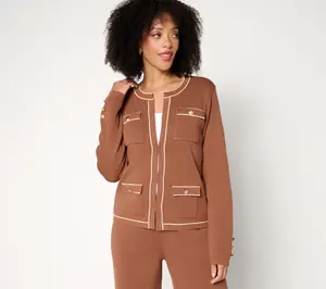 nicole by Nicole Miller Sweater Knit Jacket