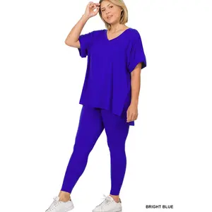 4.29.26 Legging set Zenana Ice blue 2pc set