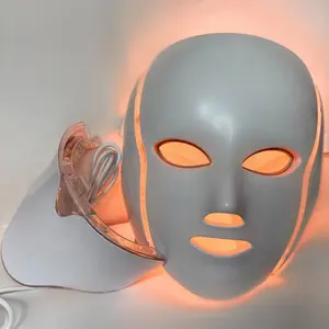 Seven-Color LED Facial Mask, 7 Light Modes, Ultra Soft Comfort, Precise Wavelength, Professional LED Skincare Mask, Facial Beauty Instrument