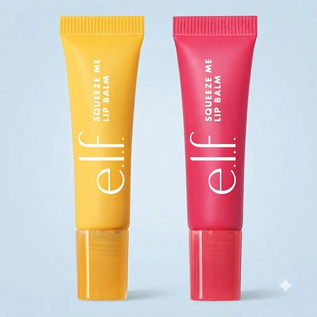 e.l.f. Squeeze Me More Lip Balm Duo Mango Watermelon Hydrating Lip Gloss Balm With Hyaluronic Acid Sheer Tinted Color