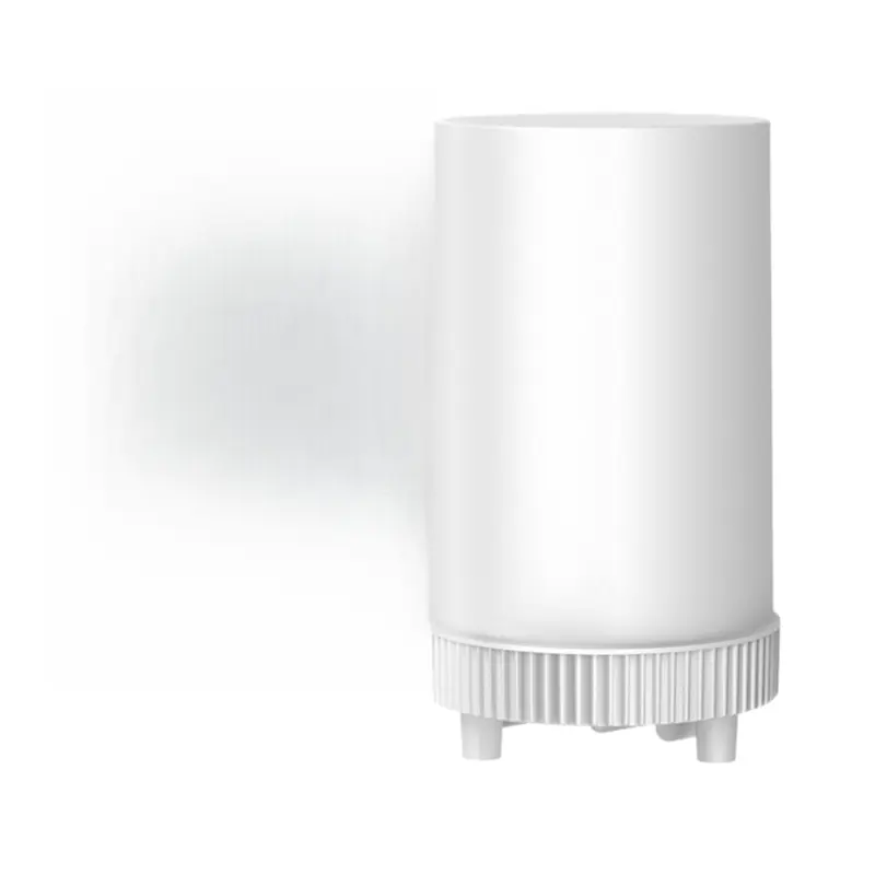 Compact Size 10W (White) Desk Smart Fish Tank (179*102mm) - 10W DC Interface Filter, Self-Circulating Ecological Aquarium, Adjustable Heating, LED Lighting, Low-Maintenance Setup for Tech-Savvy Betta Enthusiasts, Ideal for Shelf, Countertop