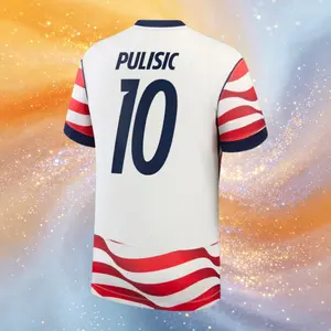 2026 United States Home And Away 10# Pulisic Short Sleeve Soccer Jersey Fans Version