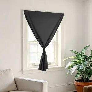Self-Adhesive Blackout Curtain, Minimalist No-Hole Privacy Window Treatment, Suitable for Bedroom Windows, Dual Color Options