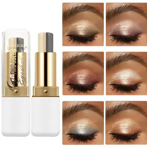 Two-color Eyeshadow Stick Gradual Change Not Easy To Smudge Pearlescent Highlight Grooming Waterproof Eyeshadow Glitter Eyeshadow Stick