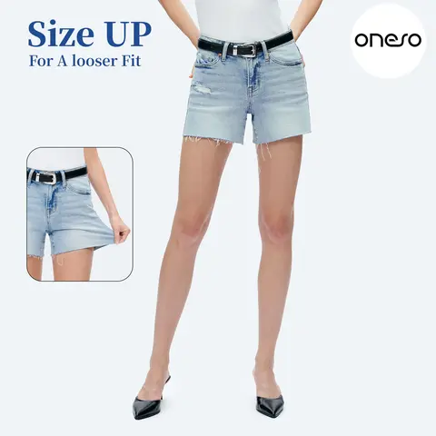 Stretchy Mid Rise Casual Denim Shorts Jeans For Summer Pocket Womenswear Bottoms Basic Minimalist #SummerVibes