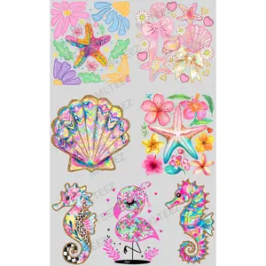 BOHO SUMMER PREMADE GANGSHEET  - 22X36  DTF TRANSFERS - DIRECT TO FILM