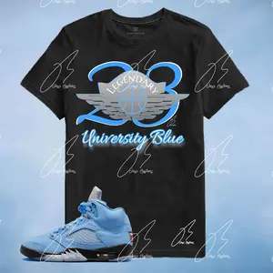 Shirt To Match Jordan UNC/Carolina Blue Matching T-Shirt,Unisex Graphic Tee,Best Gift,Birthday,Sneaker Match,Adult & Kids