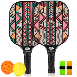 BAICHUANG Competitive-Level Carbon Fiber Pickleball Racket with 13mm High-Density Honeycomb Core for Ultimate Power Control & Intense Spin