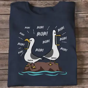 Personalized Seagull Mom Mom Mom Custom Name Shirt, Funny Mother's Day Gift For Mom, Finding Nemo Seagulls, Seagulls Mom Shirt