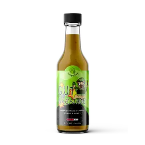 Gut Grenade Serrano Pepper Hot Sauce - Light Texture with Vinegar Base