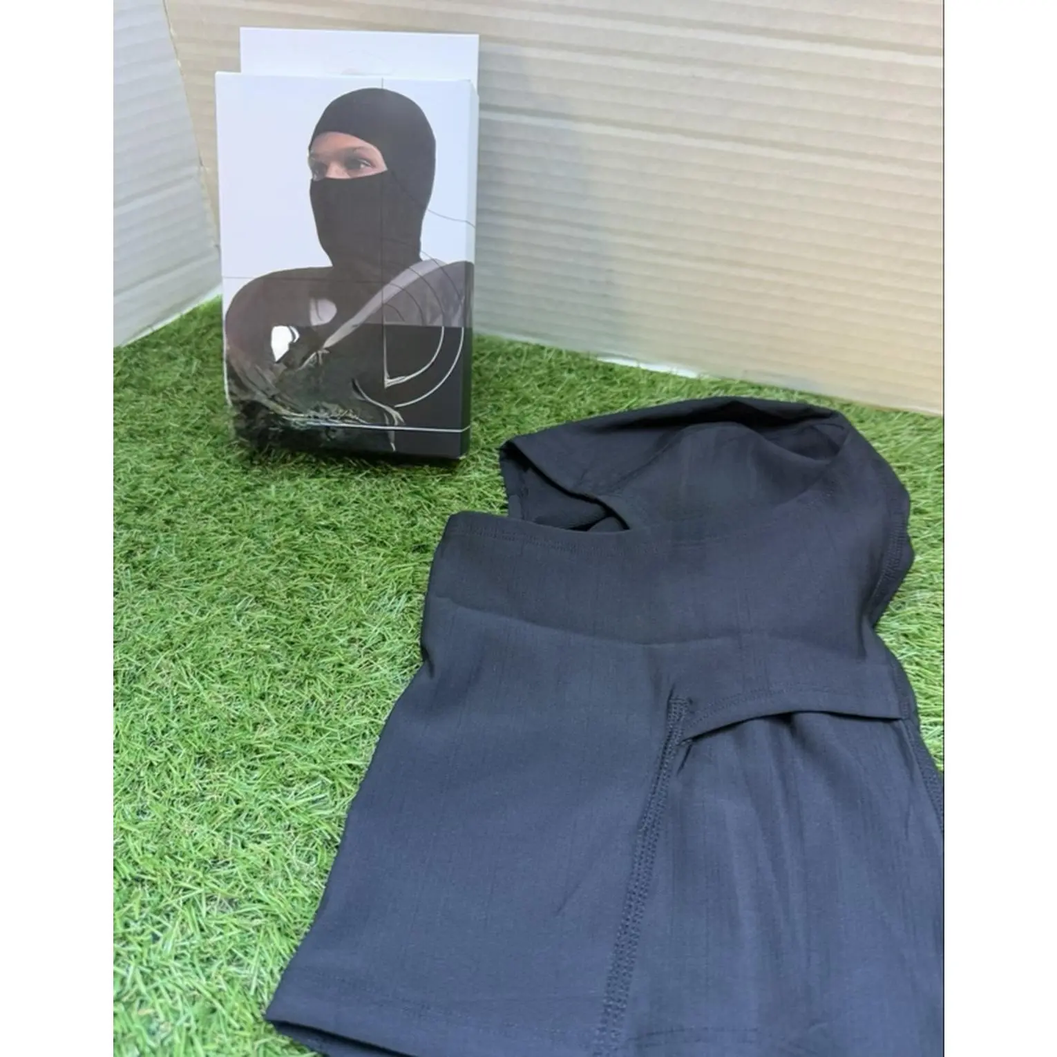 Black Ski Mask Hyper Warm Football Hood for Outdoor Activities
