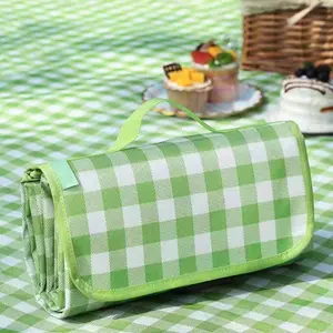 5-Layer Soft Durable Picnic Mat | Machine Washable, Ultra-Portable for Indoor & Outdoor Use (15ft×5in)