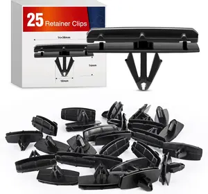 Nilight 25PCS Bumper Retainer Fender Flare Moulding Clips for Chrysler 55157055-AA, Wrangler Liberty Wheel Fender Rocker Panel - 2 Years Warranty, Bumper Retainer Clips