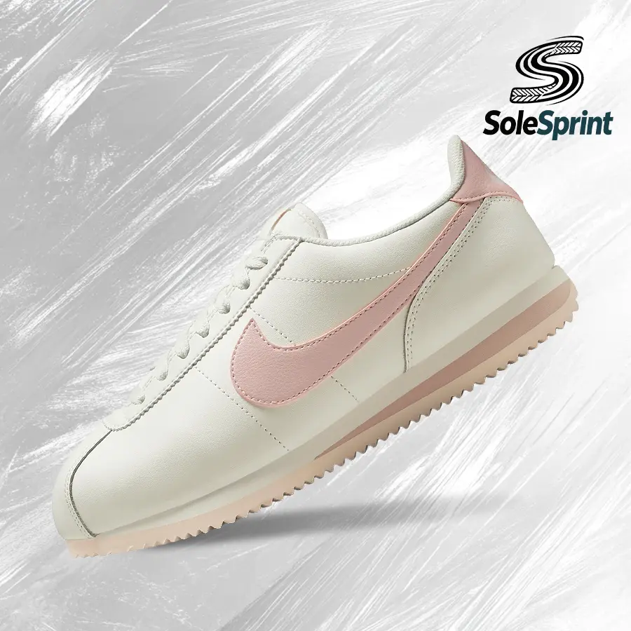 Nike Cortez Leather 'Sail Dark Pink'– Women's Lifestyle Sneakers – shoes for woman -Vintagen -Spring & Summer-Inspired Running Shoes, Shock-Absorbing Comfort, Gym to Streetwear Casual Wear—back to school—DN1791 116